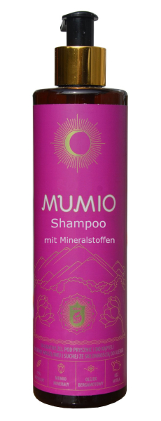shampoo with mumijo and whey, nourishes the hair, strengthens hair roots, in case of inflammation of the scalp, dandruff